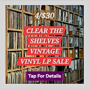 4/$30•Vintage Vinyl LP Lot